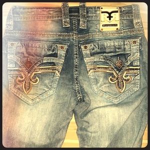 Rock Revival “Pevey” Slim Straight Jeans Size 31